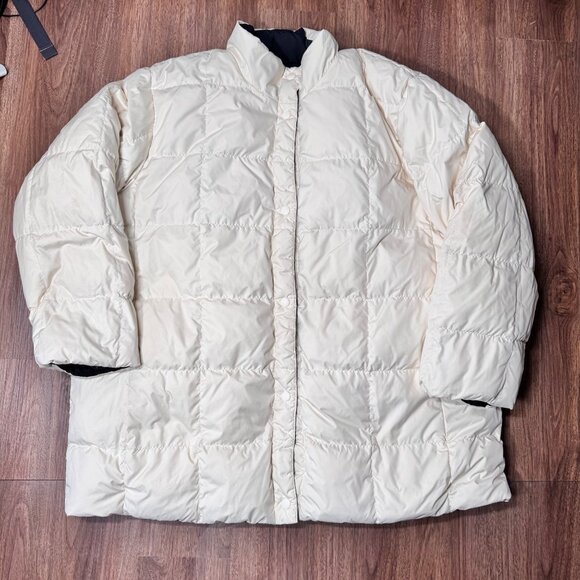 Lands' End Cream Puffer Jacket - Picture 1 of 9